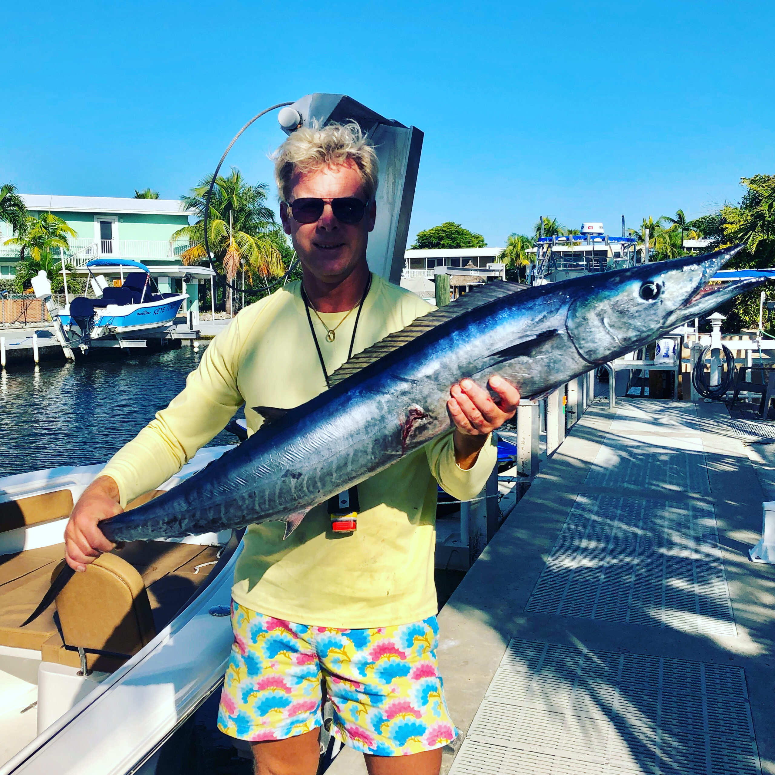 wahoo fångad i atlanten utanför Islamorada Florida